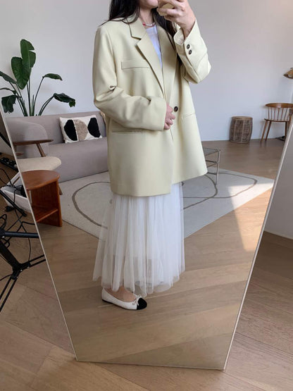 Two-piece chiffon skirt  (Grey/Black)