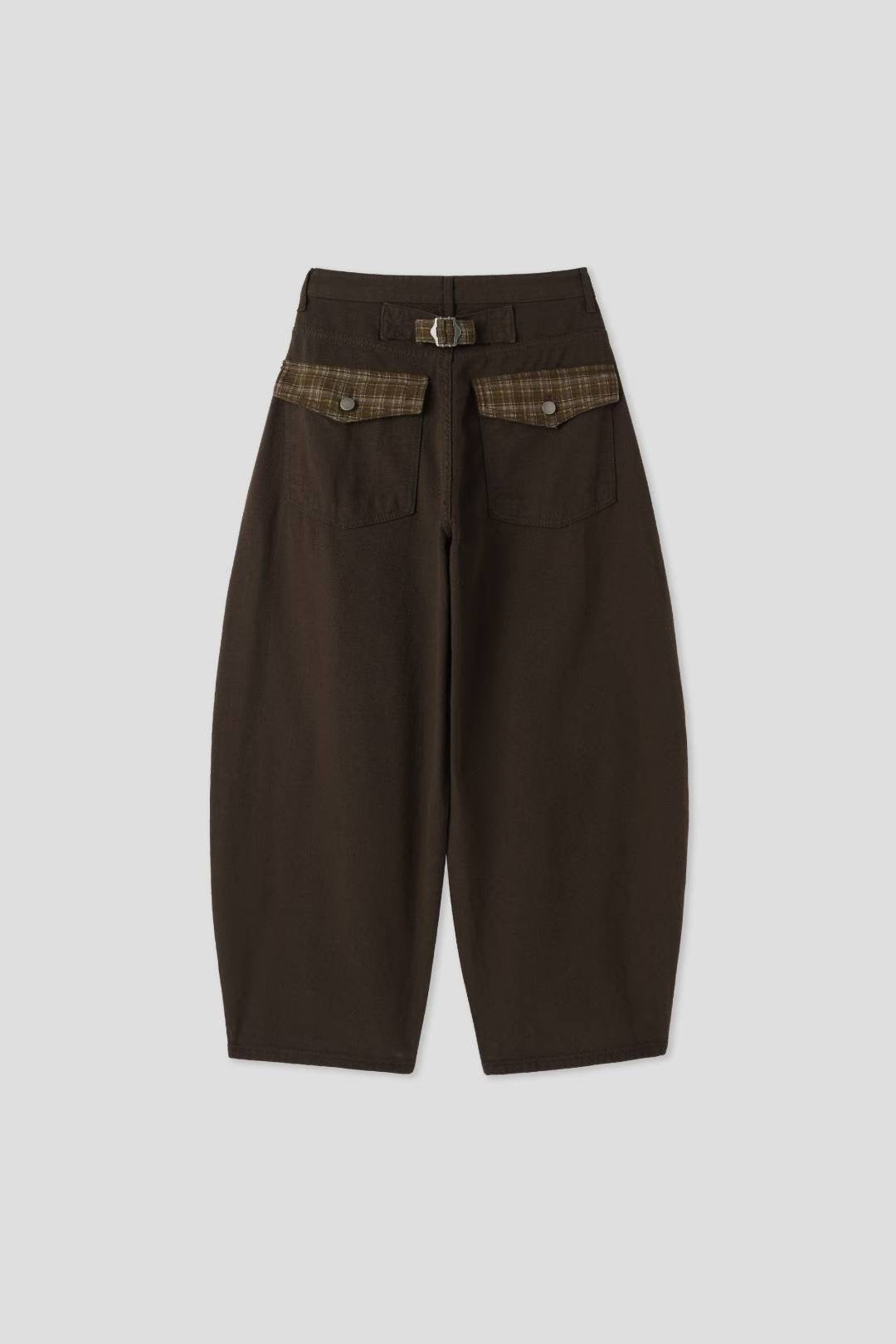 (Preorder) Wide Check Balloon Pants