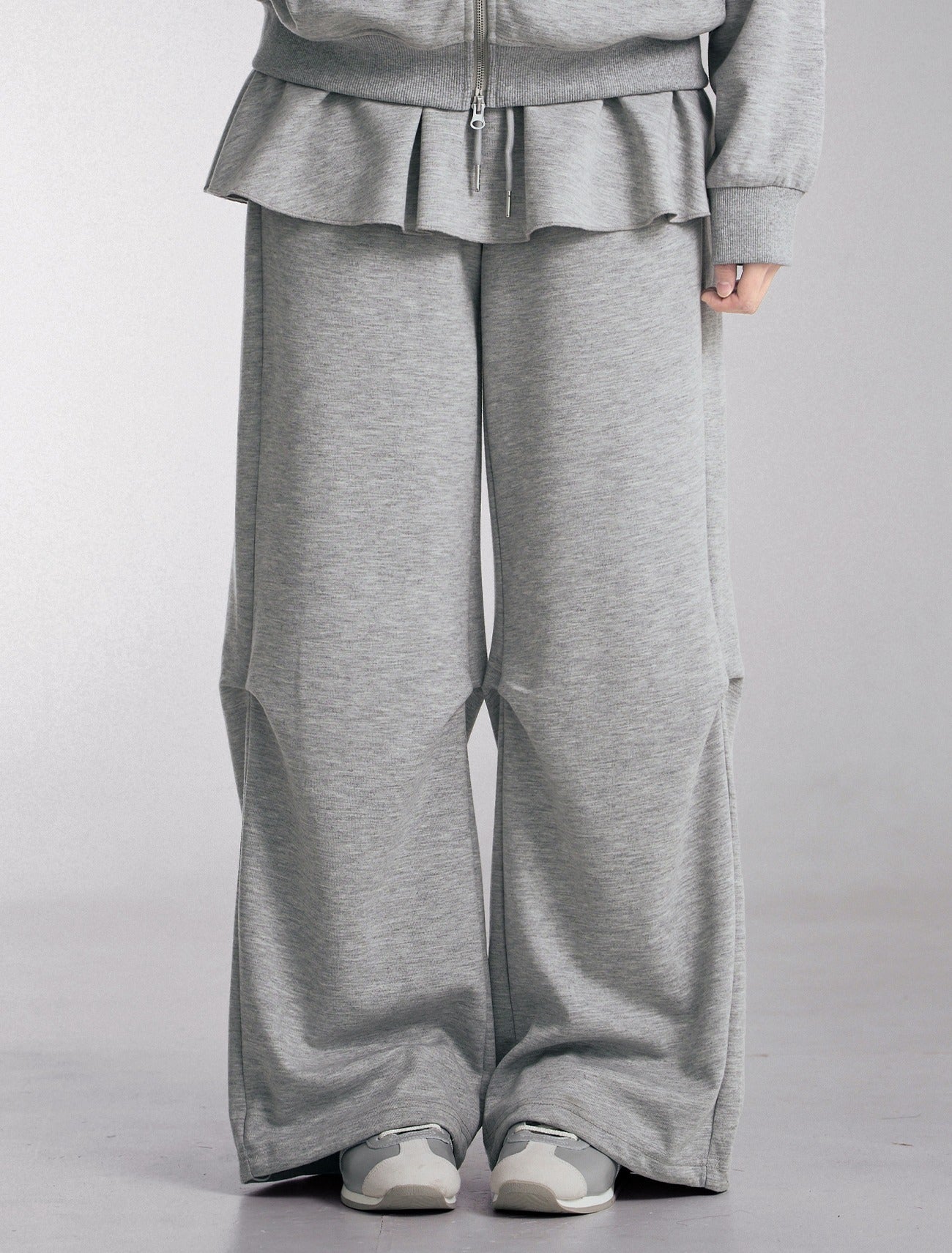 [LOOXP MADE] Flare banding layered skirt skirt pants