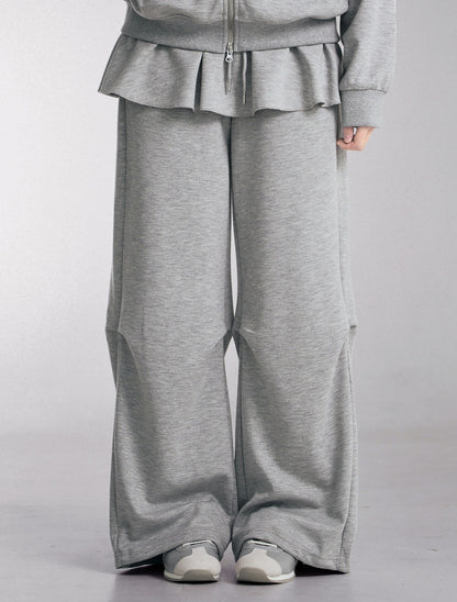 [LOOXP MADE] Flare banding layered skirt skirt pants