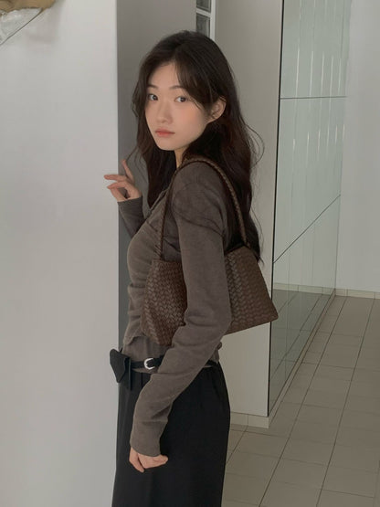 (Preorder) Winter Pretop Layering Cardigan Set