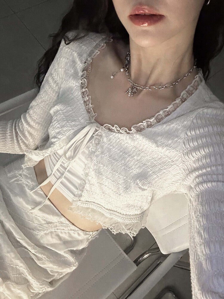 [OFUSE] Twice Dayeon pick! Pearl drop choker(ribbon)