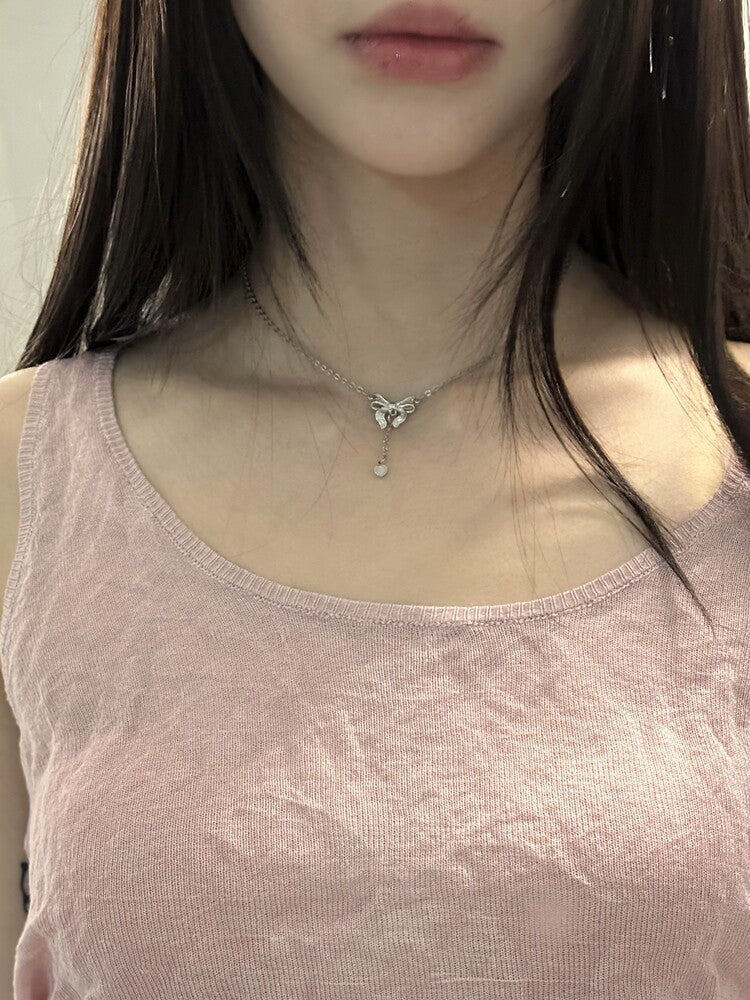 [OFUSE] Babymonster Ahyeon, i_dle Shuhua & Nmixx Jiwoo pick! Lace ribbon necklace