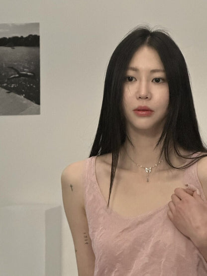 [OFUSE] Babymonster Ahyeon, i_dle Shuhua & Nmixx Jiwoo pick! Lace ribbon necklace