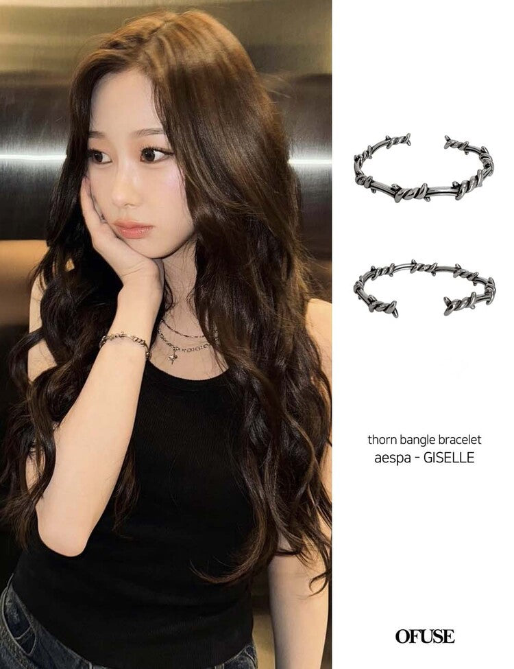 [OFUSE] Babymonster Asa & aespa Giselle pick! Thorn bangle bracelet