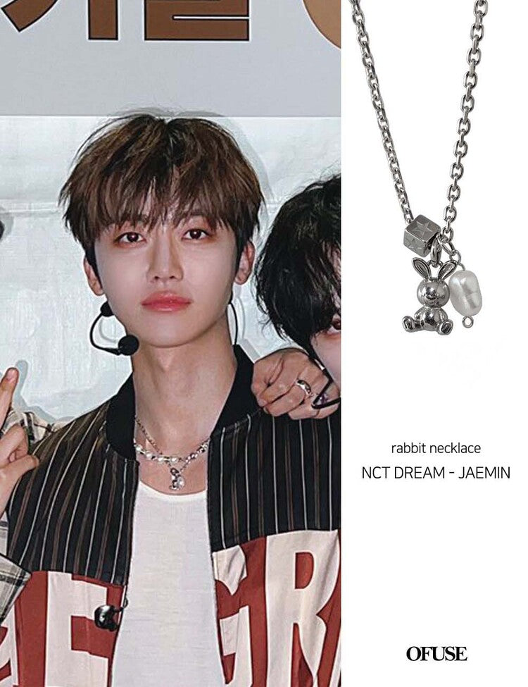 [OF USE] NCT DREAM Jaemin pick! Rabbit necklace