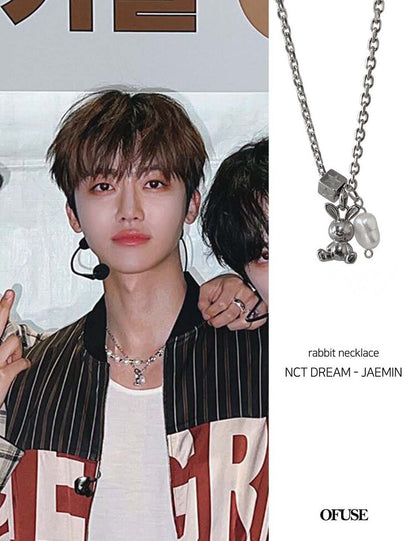 [OF USE] NCT DREAM Jaemin pick! Rabbit necklace