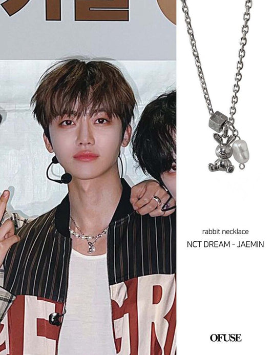 [OF USE] NCT DREAM Jaemin pick! Rabbit necklace
