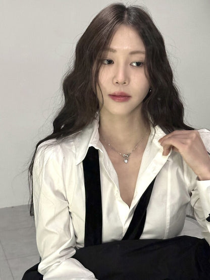 [OFUSE] 24 winter - cubic heart necklace