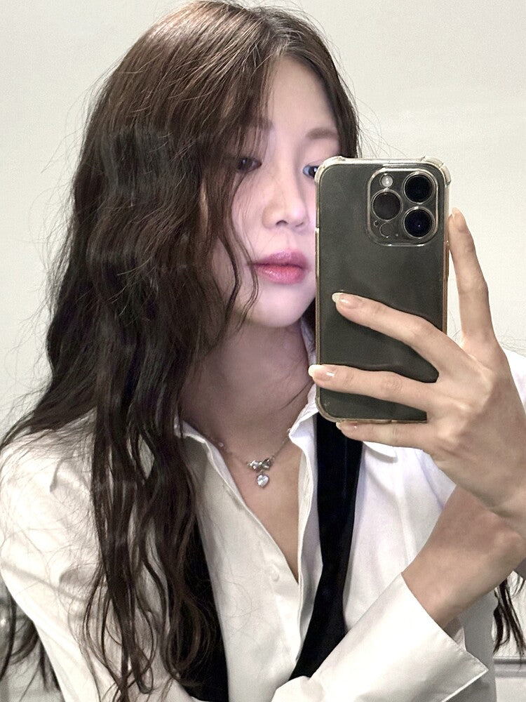[OFUSE] 24 winter - cubic heart necklace
