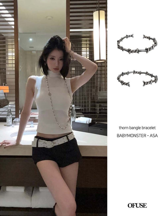 [OFUSE] Babymonster Asa & aespa Giselle pick! Thorn bangle bracelet