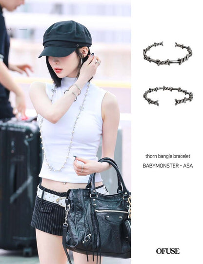 [OFUSE] Babymonster Asa & aespa Giselle pick! Thorn bangle bracelet